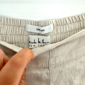 100% Linen Pants by Nicole Miller